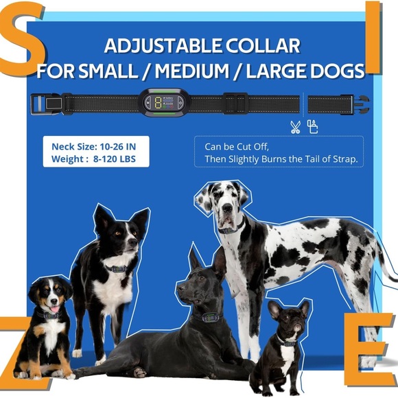 New Bark Collar for Large & Medium Small Dogs - IP67 Waterproof & Rechargeable - Picture 7 of 7